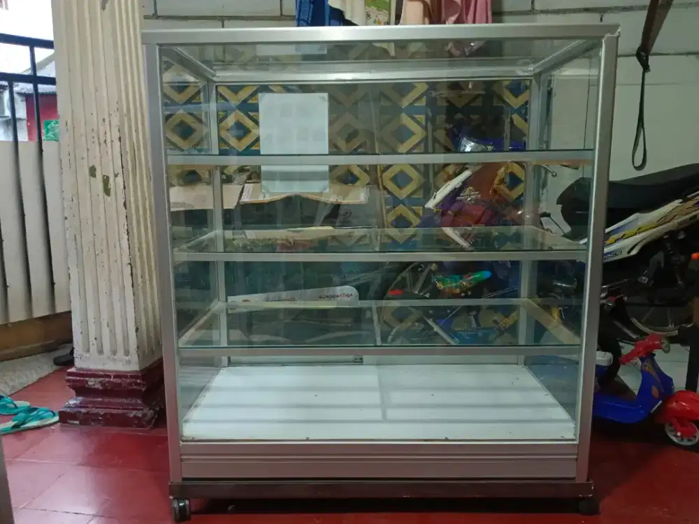 ETALASE UK 100X 45 CM (5 TINGKAT/AMBALAN)