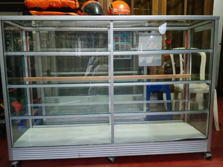 ETALASE UK 150X 45 CM (5 TINGKAT/AMBALAN)