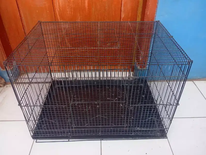 Kurung sangkar besi kotak P60xL40xT40 ada 2 kurung mulus pisan