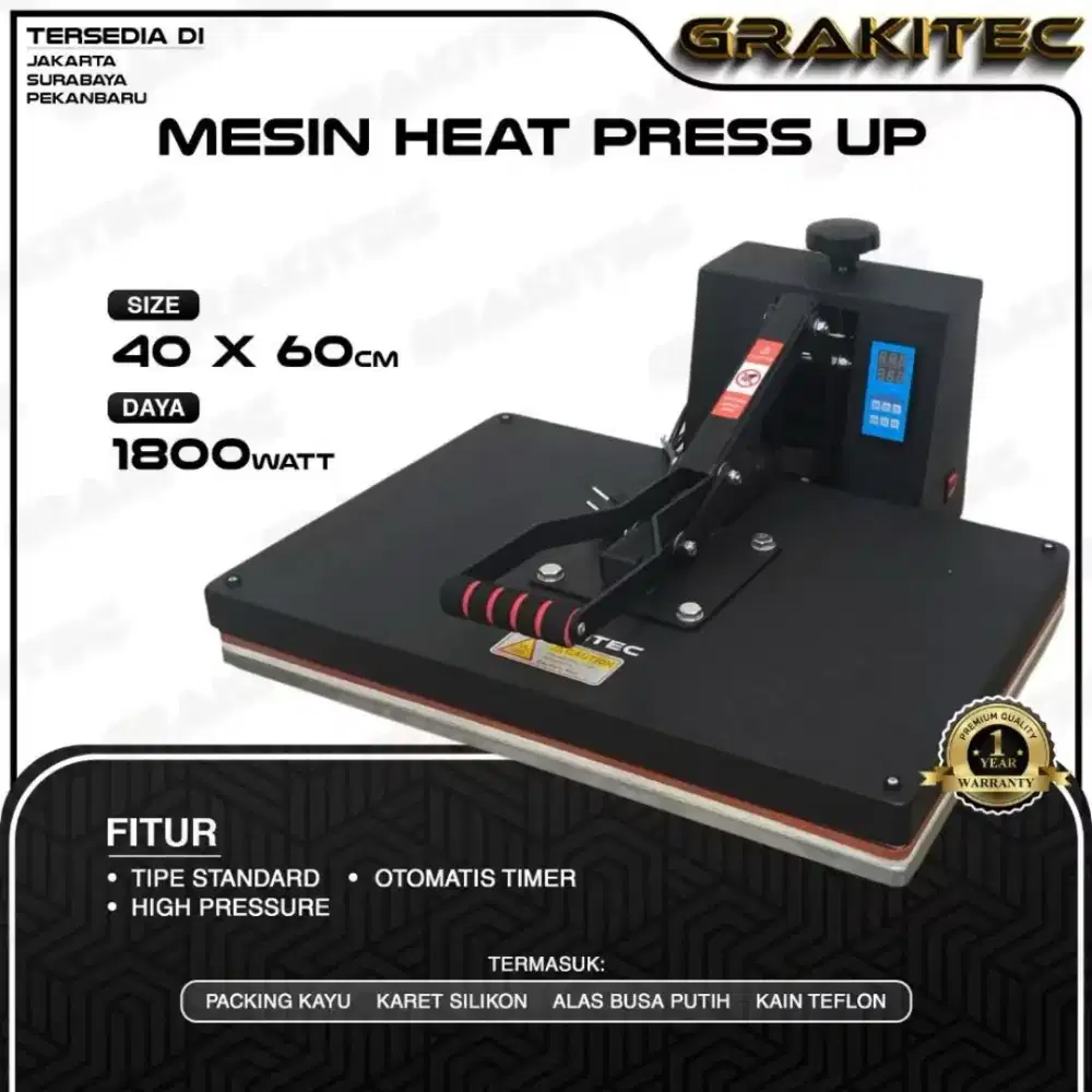 Mesin cetak kaos/Mesin heat press up