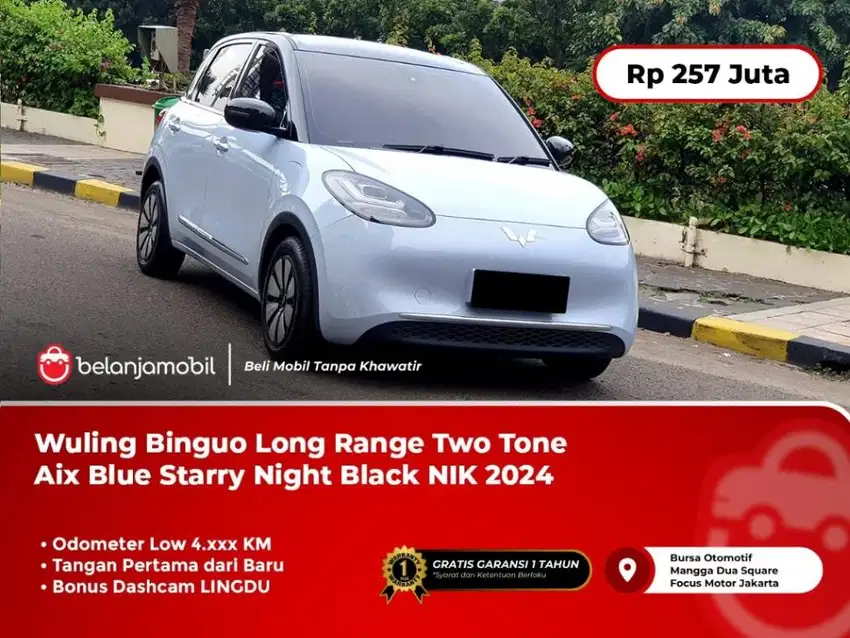 [KM ANTIK] Wuling Binguo Long Range Two Tone Aix Blue 2024/2025
