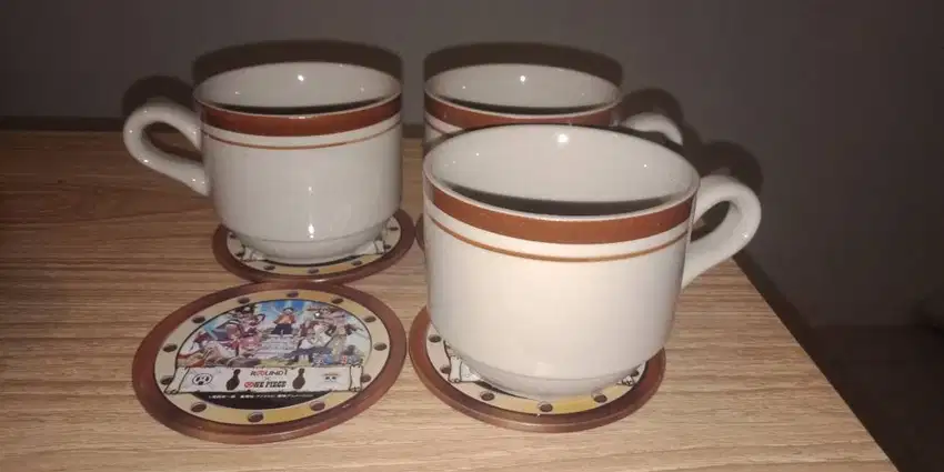 Tatakan gelas minum series one piece round 1
