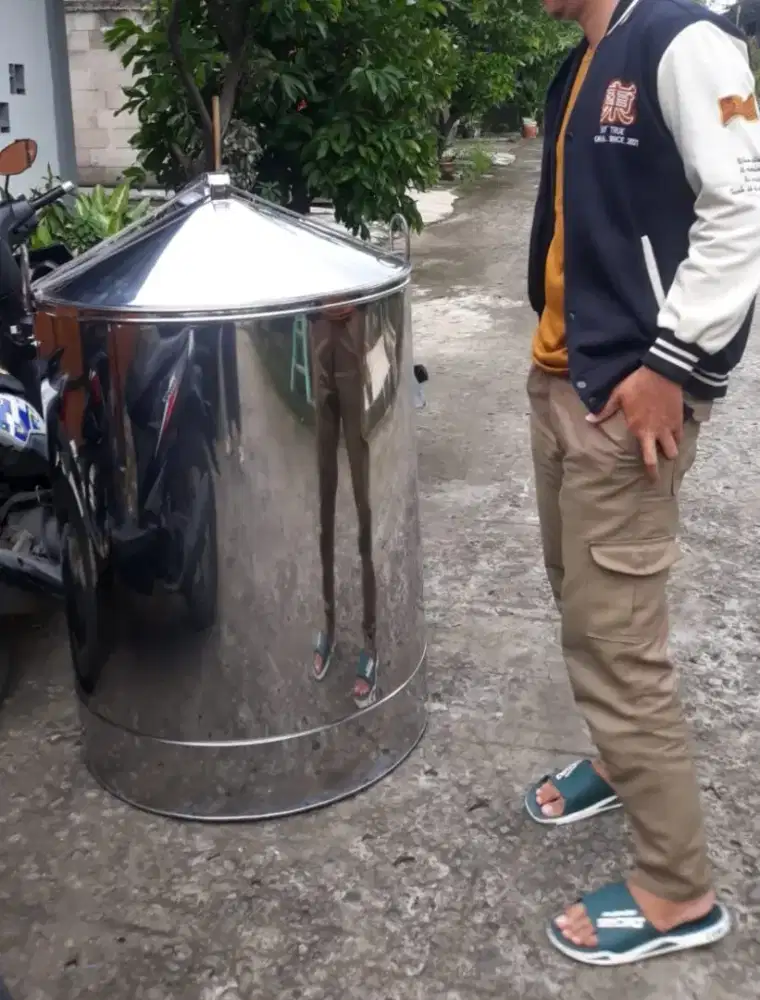 Panci dandang jumbo 81cm×100cm stainless kukus dimsum siomay