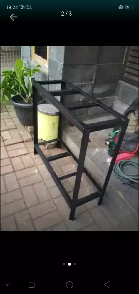 Rak Besi Siku aquarium 60x30