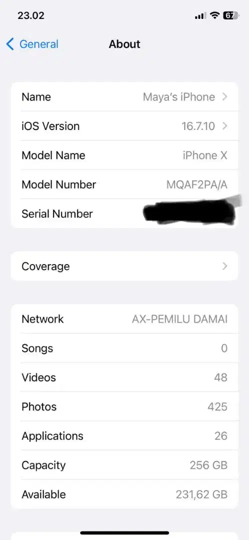 Iphone X 256 ex ibox