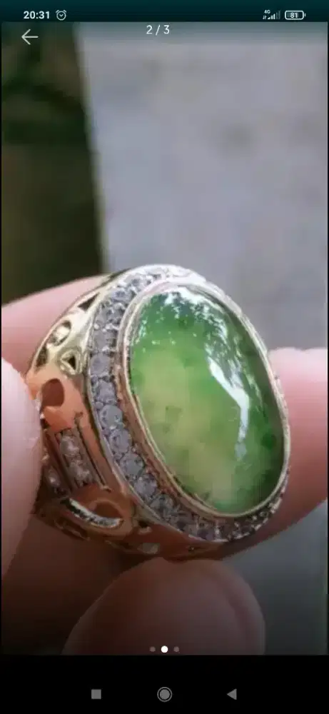 Cincin batu sungai dareh asli