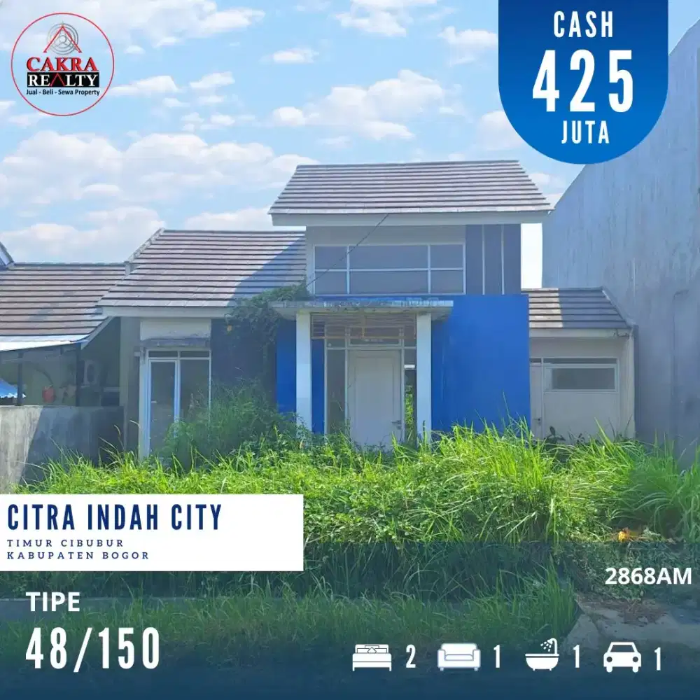 Rumah Boulevard Cluster 48/150 di Citra Indah City
