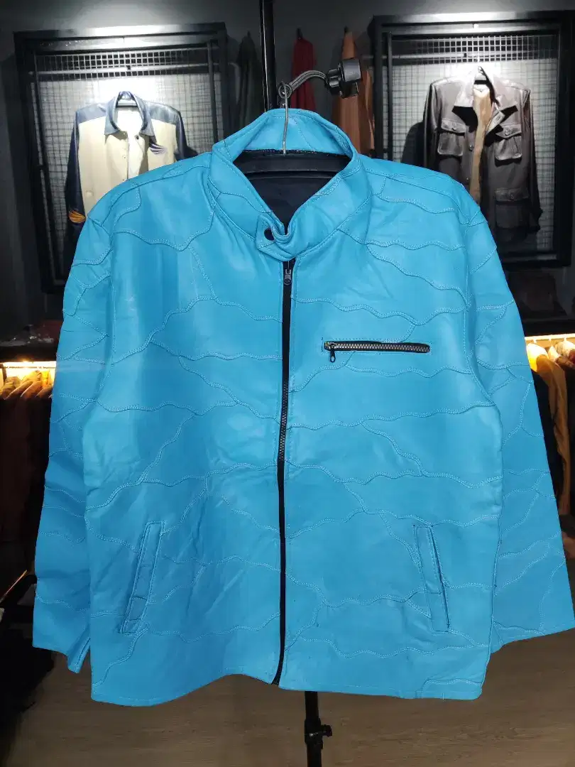 JAKET KULIT ASLI GARUT MODEL SAMBUNGAN BAHAN KULIT ASLI SUPER
