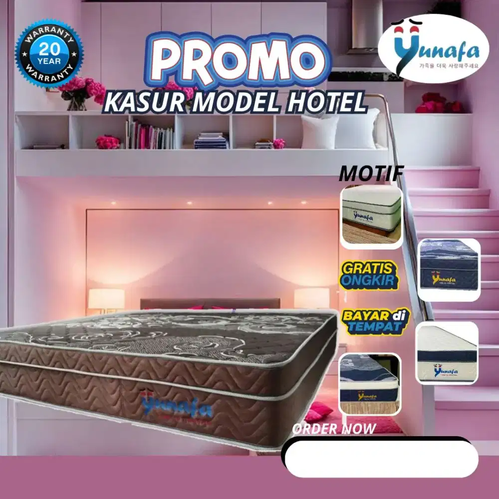 Promo kasur busa yunafa cod gratis ongkir sjawa mdura anti kmpes grnsi