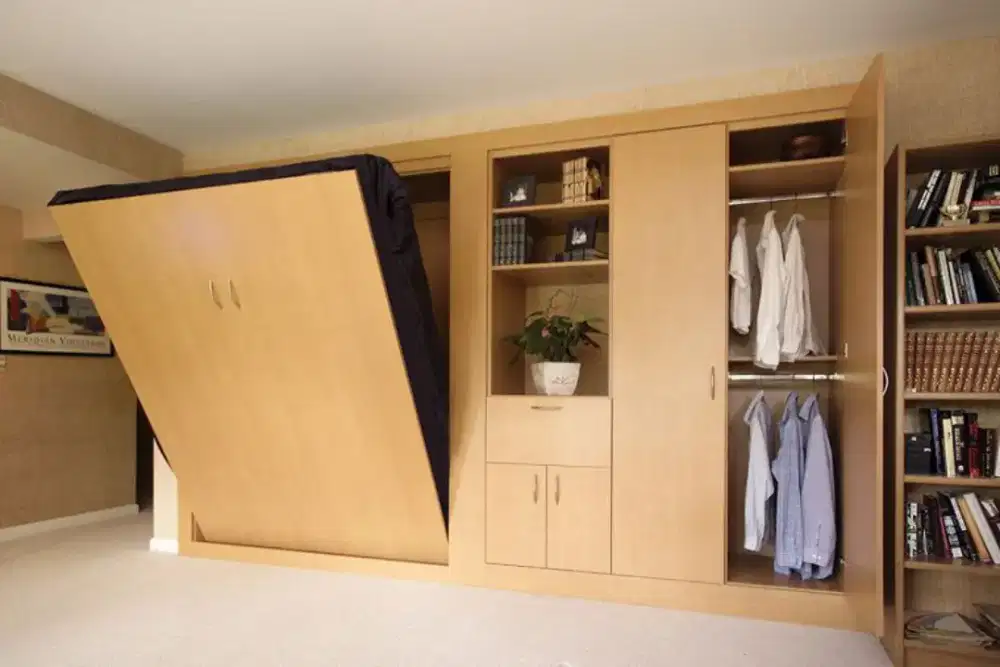 Walbed tempat tidur lipat harga per meter, desain castm sesuaikan