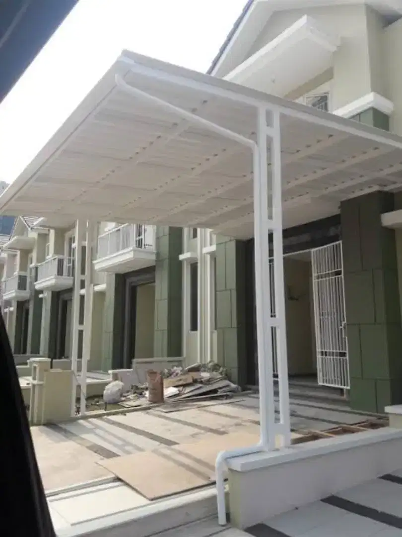009 kanopi atap upvc alderon double layer