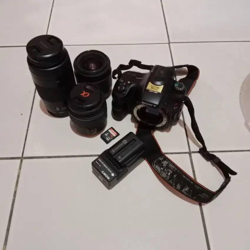 Dijual Camera Sony DSLR A65 Set
