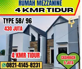 DIJUAL RUMAH 4 KAMAR TIDUR DI JUAL DI SOLO  BONUS AC