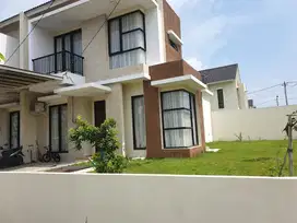 rumah cluster lebar 12.5 m semi furnish dalam perumahan green ara bek
