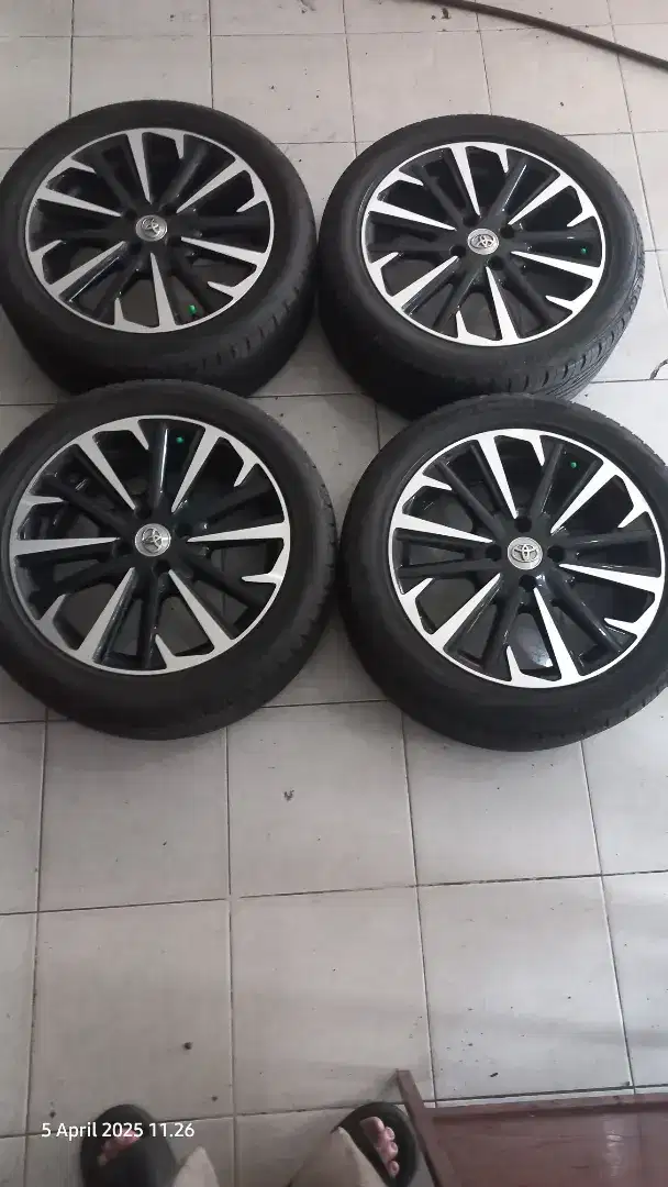 velg toyota yaris TRD sportivo Ring 16 + ban bridgestone 2024