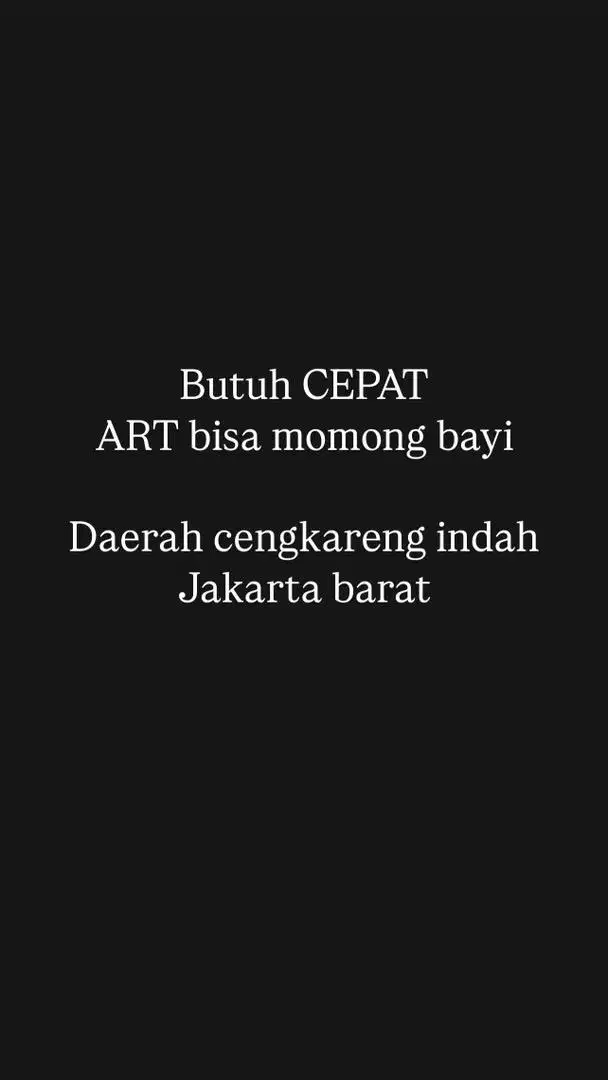 ART dan momong bayi