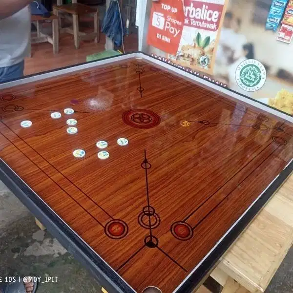 Meja Karambol Ukuran Besar Size 90cm x 90 cm Jumbo Carambol Olahraga