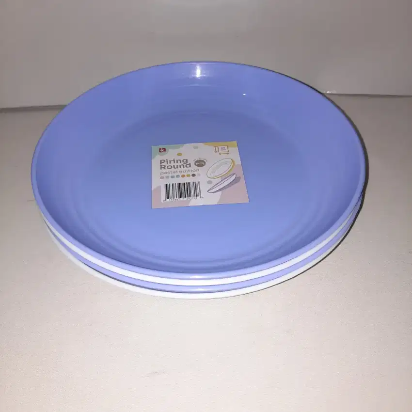 Piring Plastik Pastel Edition Diameter 20 cm (4 pcs)