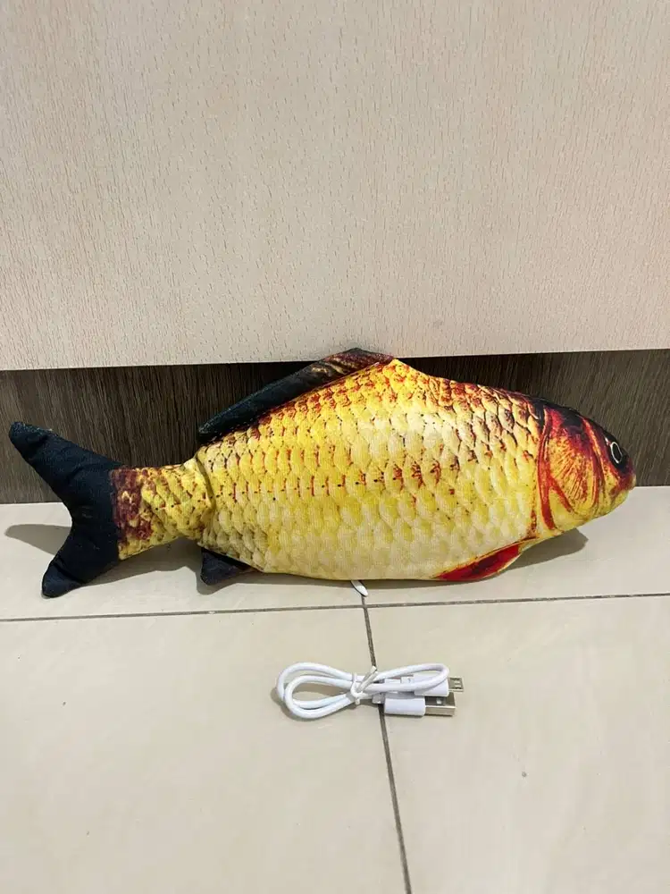 Mainan Ikan Ekor Bisa Menari Joget Hasil Tangkapan Fish Toy USB Anak