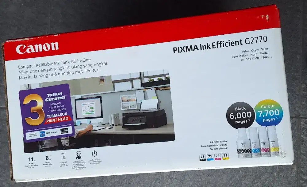 Printer Canon G2770 Pixma Ink Tank Scan Copy