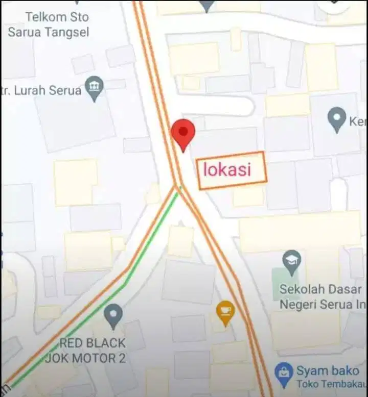 Dikontrakan Rumah untuk usaha  Jl. Serua Raya