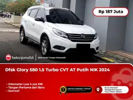 [KM ANTIK] Dfsk Glory 580 1.5 Turbo CVT AT Sunroof Putih NIK 2024/2025