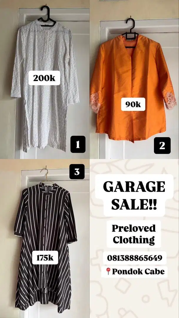 PRELOVED ATASAN WANITA | Kebaya, Batik, Gamis, Baju Muslim, Outer