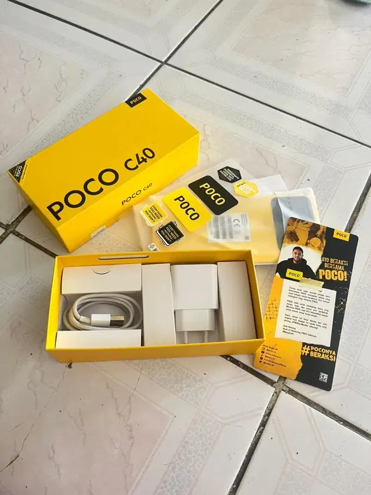Jual Santai POCO C40 Seken Lengkap – Nego Tipis
