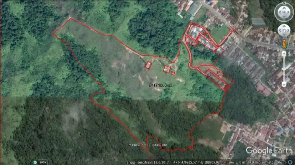 Dijual lahan tanah kosong 17 ha sertifikat shm sibolga tapteng