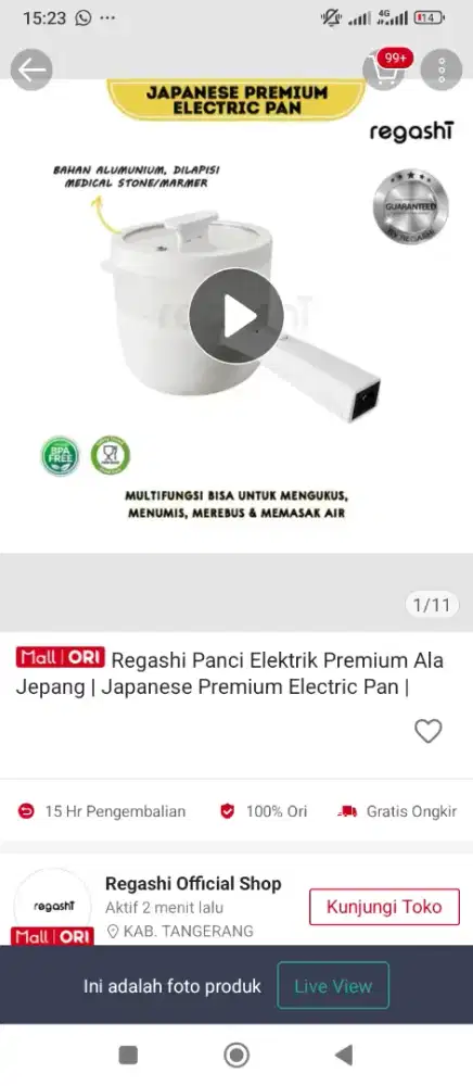 Panci Elektrik 3in1 Kukus Goreng Rebus