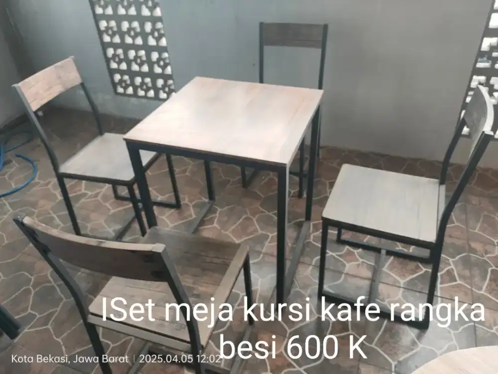 Meja kursi ex Kafe
