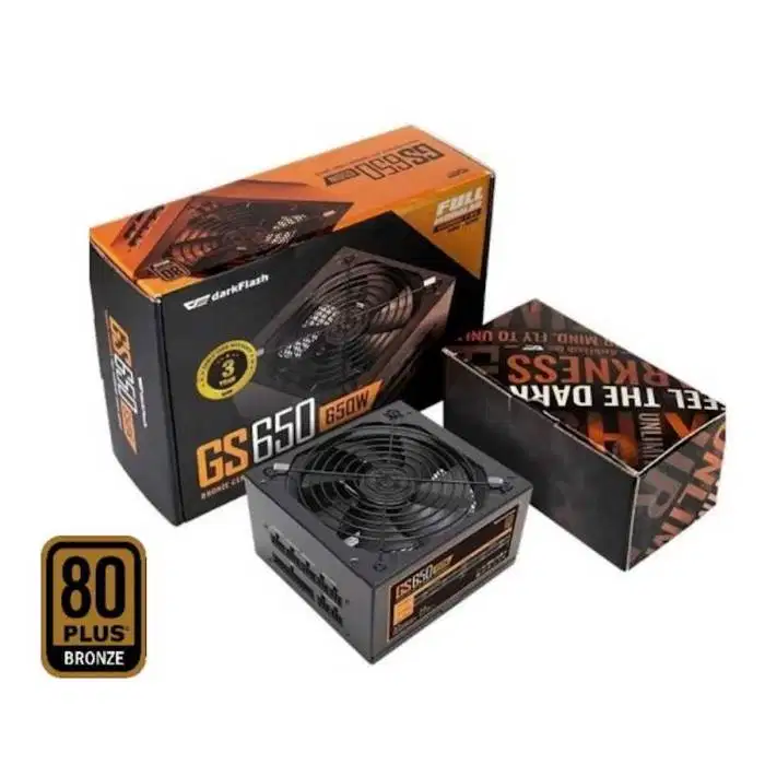 PSU AIGO DarkFlash GS Series GS650 -  650W 80+ Bronze Full Modular