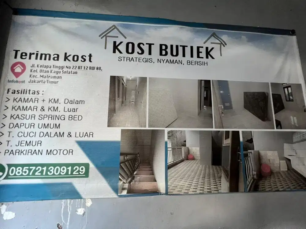 Kost Murah Utan Kayu Selatan
