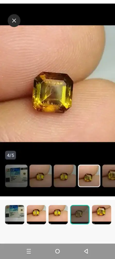 Natural tourmaline  Brownies green + memo