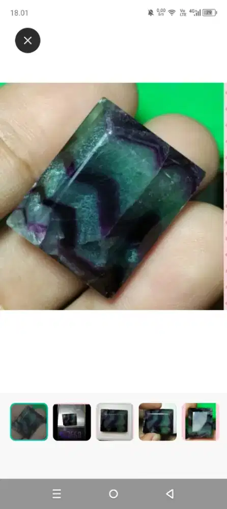 Natural batu florite jumbo 76 ct