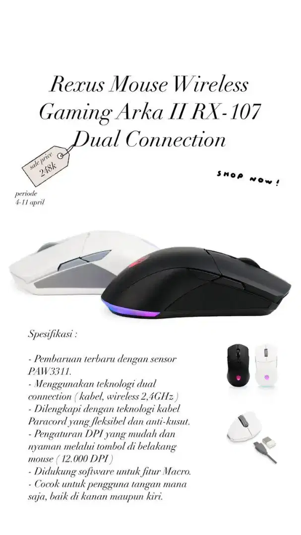 Mouse rexus ARKA II
