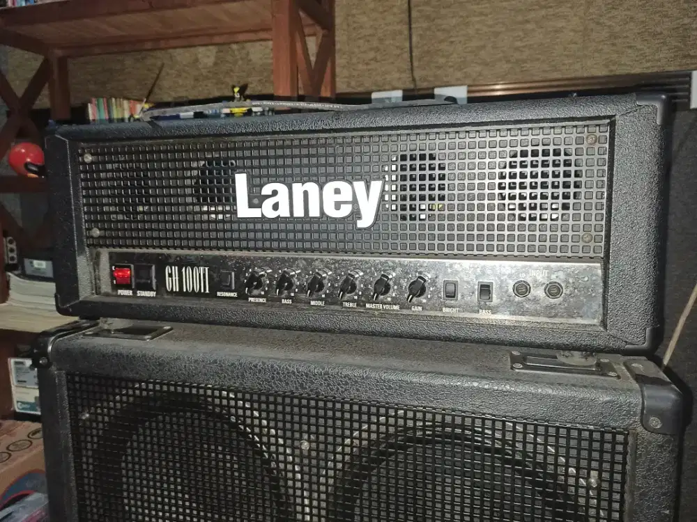 Jual speaker ampli amplifier gitar laney toni iommi GH100T3 + GS412