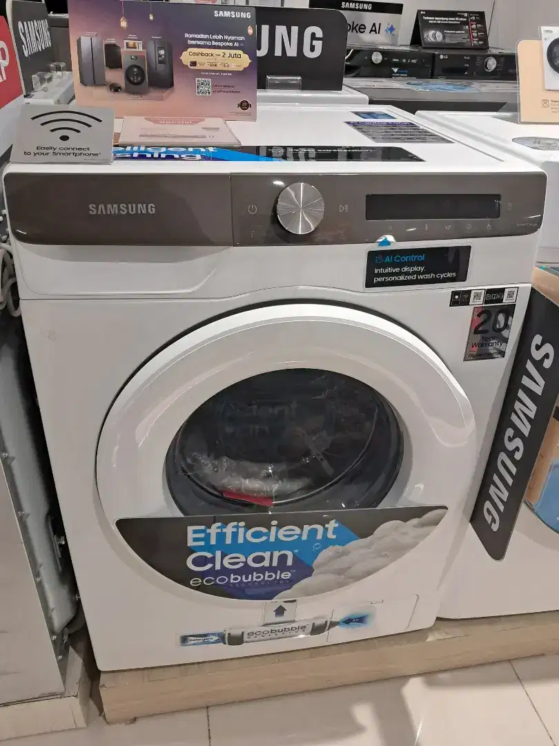 Mesin Cuci 1 Tabung Samsung 8 Kg Front Loading WW-80T504DTT