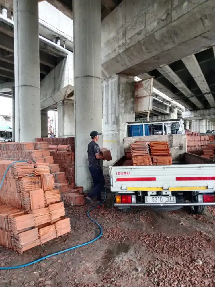 Jual genteng bekas karang pilang cor dll