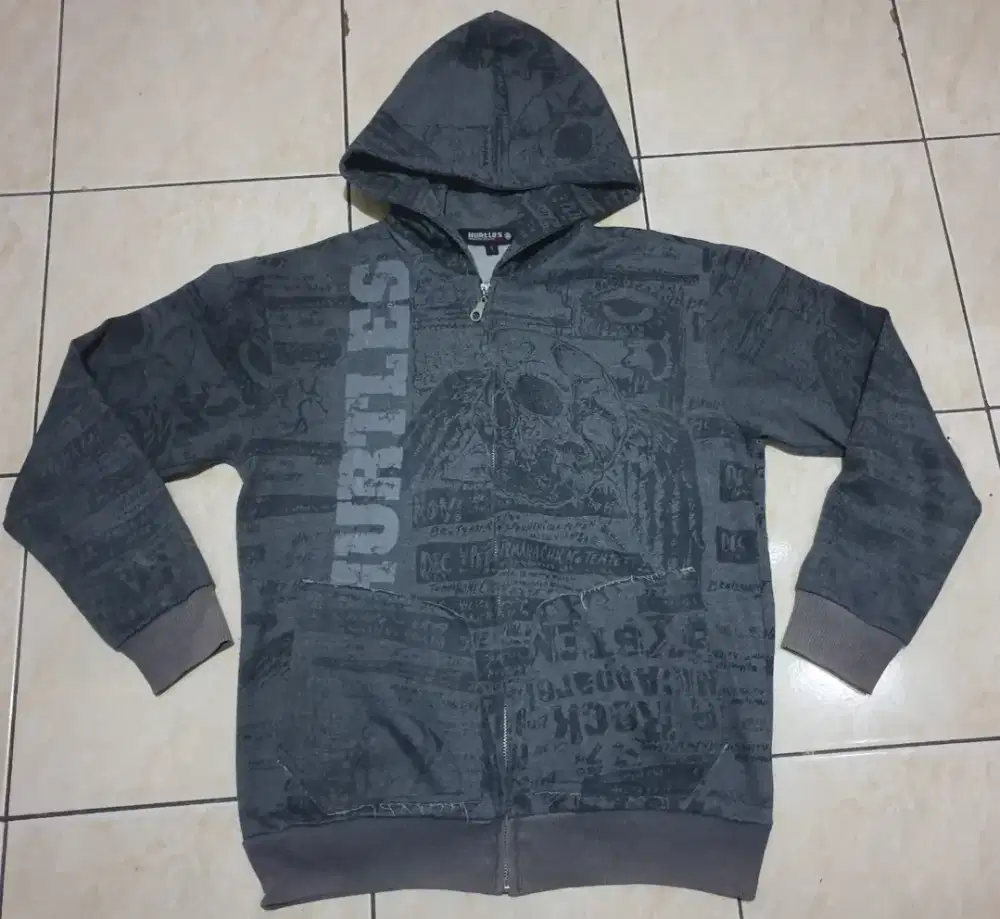 Sweater zipper fullprint abu