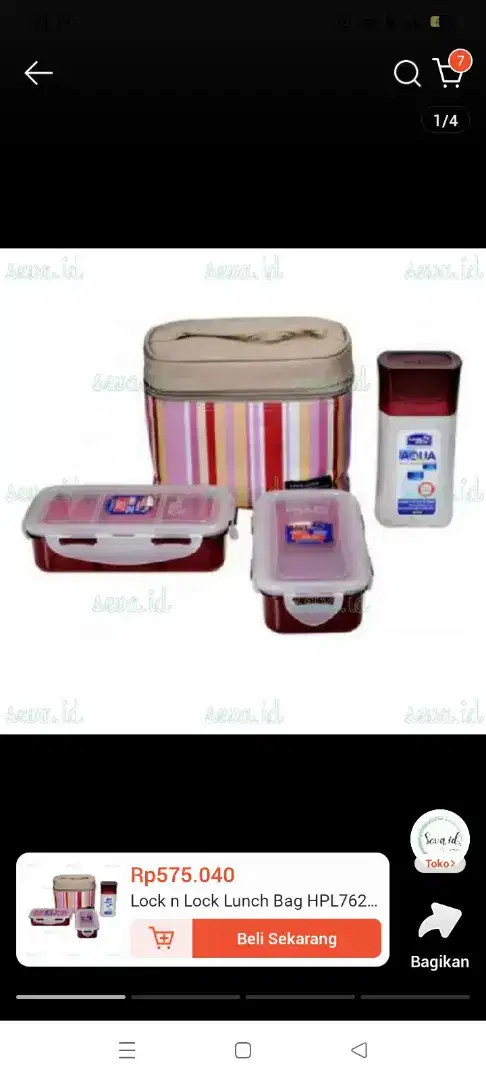 Tas lunc box lock and lock original