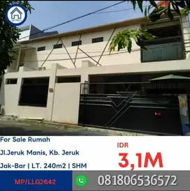 LELANG RUMAH JL JERUK MANIS DURI KEPA KEBON JERUK JAKARTA BARAT