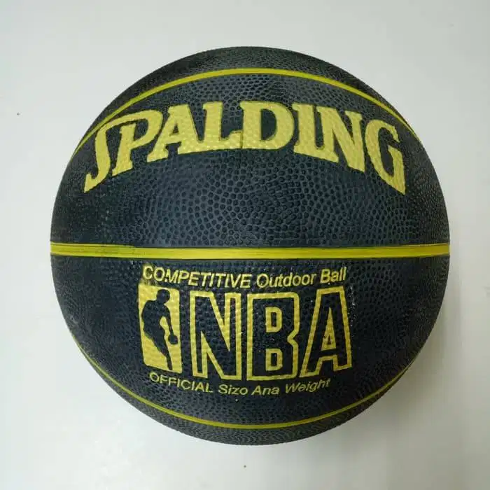 Bola Basket Spalding Mikasa - Spalding Hitam Size 7 Black NBA Dewasa