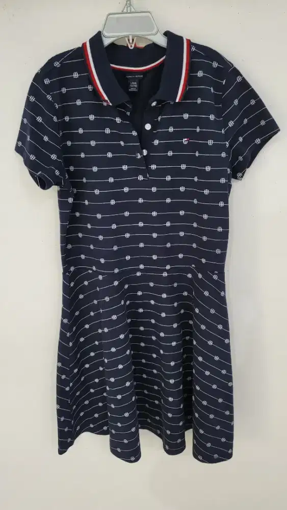 Baju Dress anak perempuan merk Tommy Hillfiger original size L (12/14)