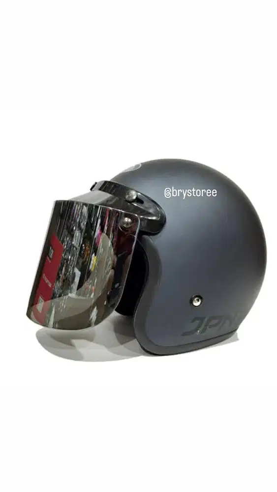Helm JPN SNI Baru dengan Dus warna abu abu tua