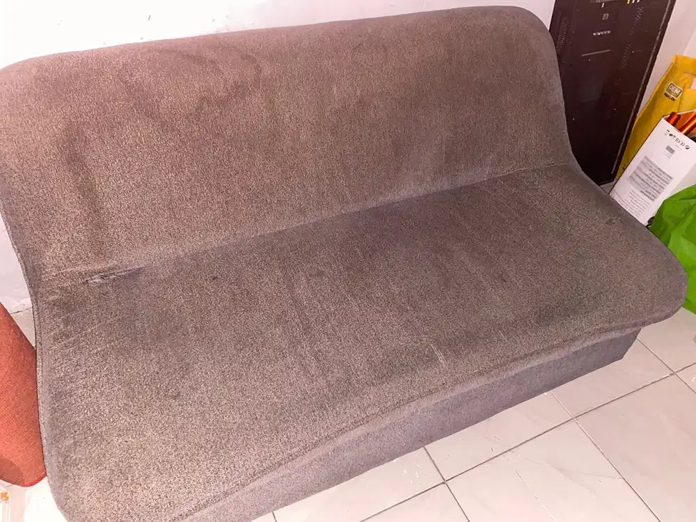 Jual sofa grey 2 seat