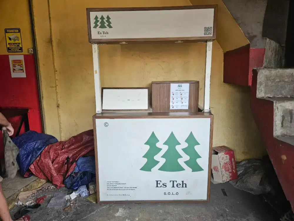 Jual booth kayu premium untuk usaha FnB