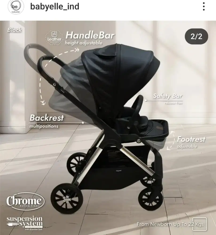 STROLLER BABYELLE HYGGE DUA ARAH
