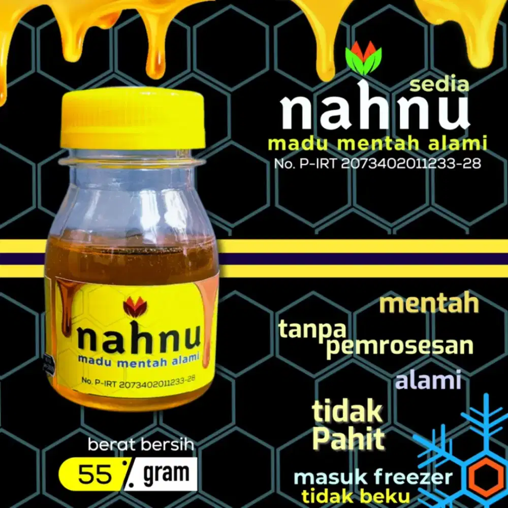 Madu nahnu madu mentah alamii, tidak pahit 55g