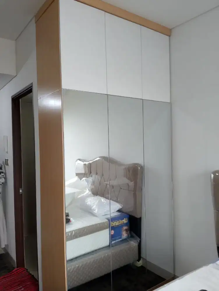 LEMARI PAKAIAN ORDER COD MURAH MEWAH SWING DOOR KABINET